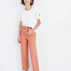 NWT Madewell Slim Emmett Wide-leg Pants, Size 27